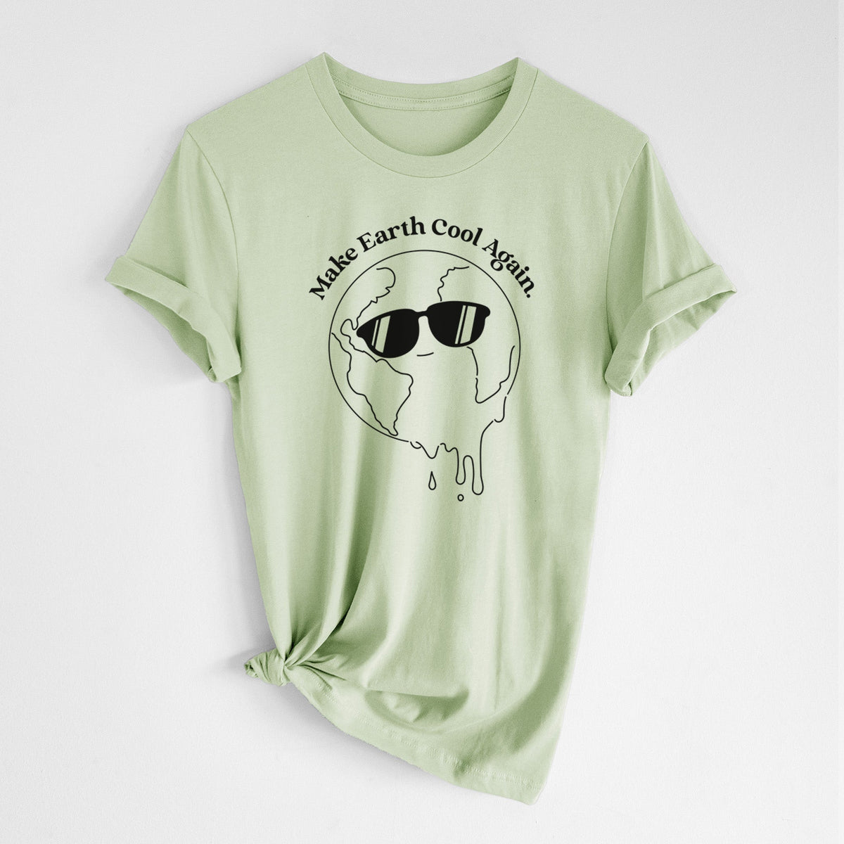 Make Earth Cool Again - Melted Planet - Lightweight 100% Cotton Unisex Crewneck