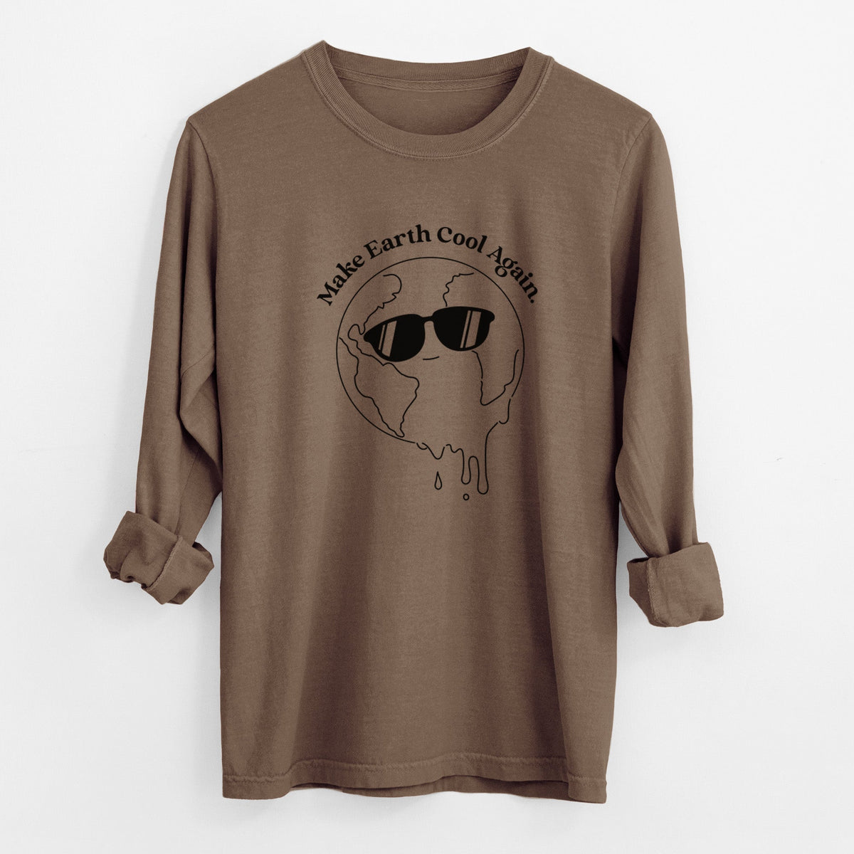 Make Earth Cool Again - Melted Planet - Unisex Comfort Colors 100% Cotton Long Sleeve