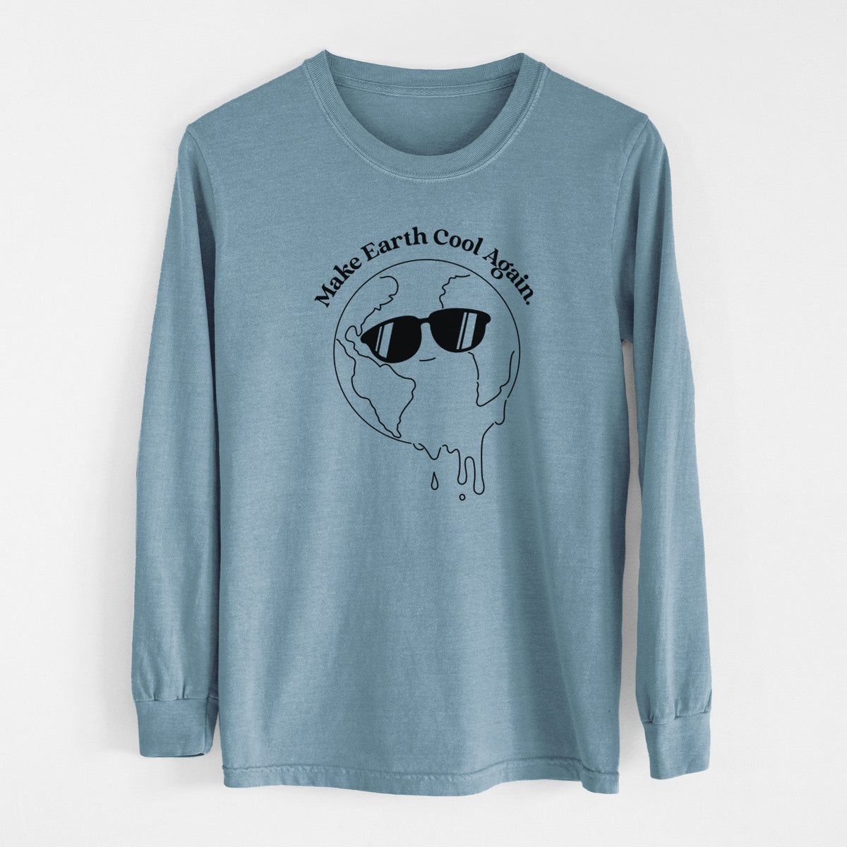 Make Earth Cool Again - Melted Planet - Unisex Comfort Colors 100% Cotton Long Sleeve