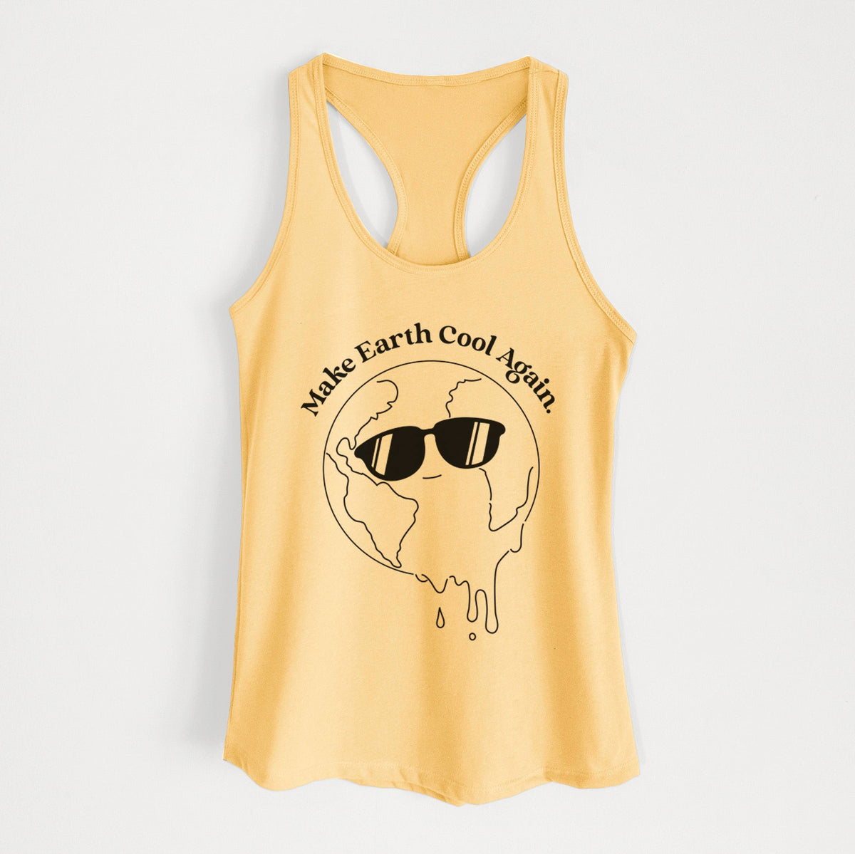 Make Earth Cool Again - Melted Planet - Women's Racerback Tanktop