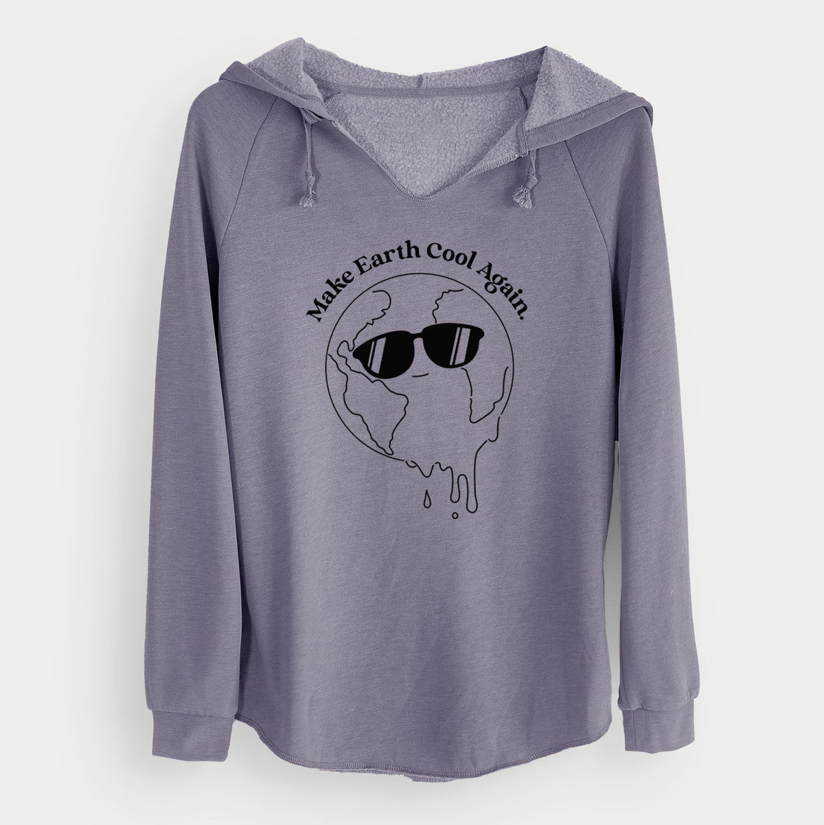 Make Earth Cool Again - Melted Planet - Cali Wave Hooded Sweatshirt