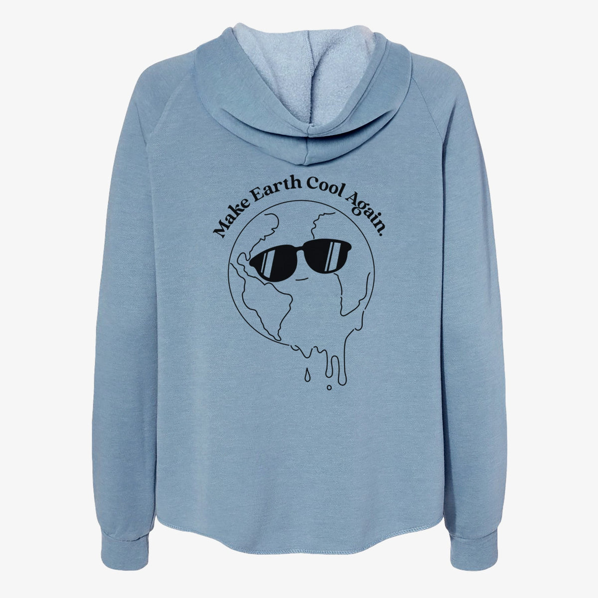 Make Earth Cool Again - Melted Planet - Women's Cali Wave Zip-Up Sweatshirt