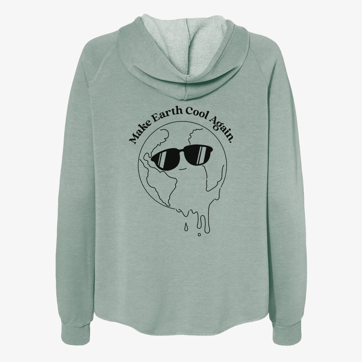 Make Earth Cool Again - Melted Planet - Women's Cali Wave Zip-Up Sweatshirt