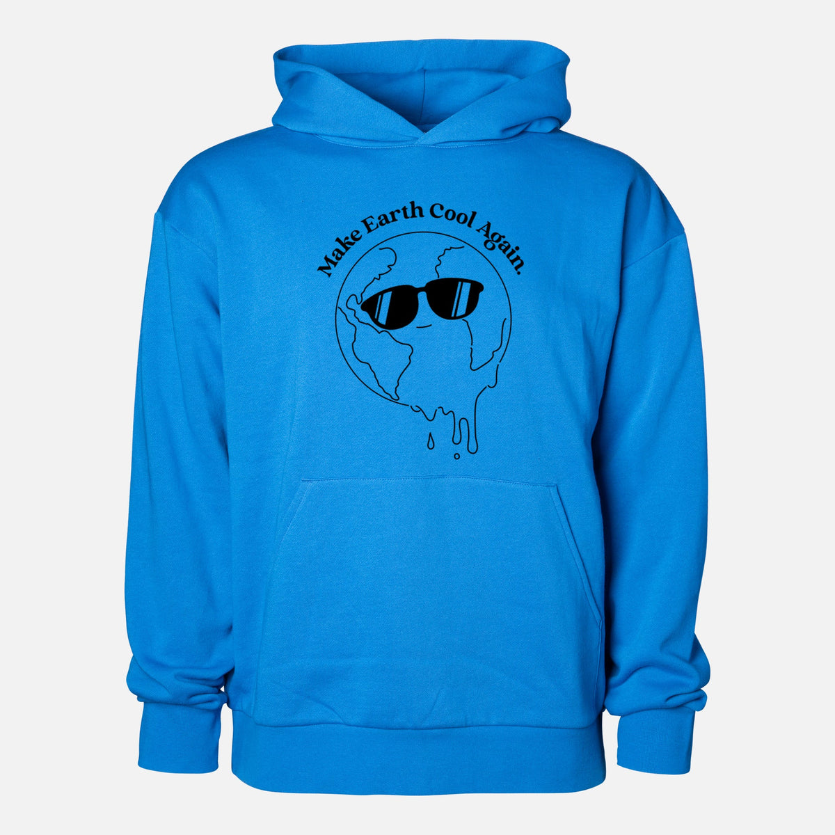 Make Earth Cool Again - Melted Planet  - Statement Midweight Hoodie