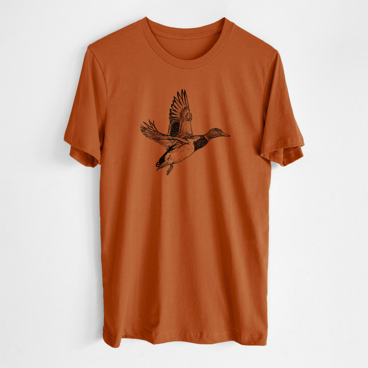 Male Mallard Duck - Anas platyrhynchos - Lightweight 100% Cotton Unisex Crewneck