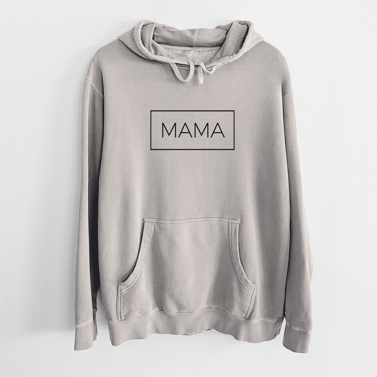 Mama Boxed - 1 Line - Unisex Pigment Dyed Hoodie