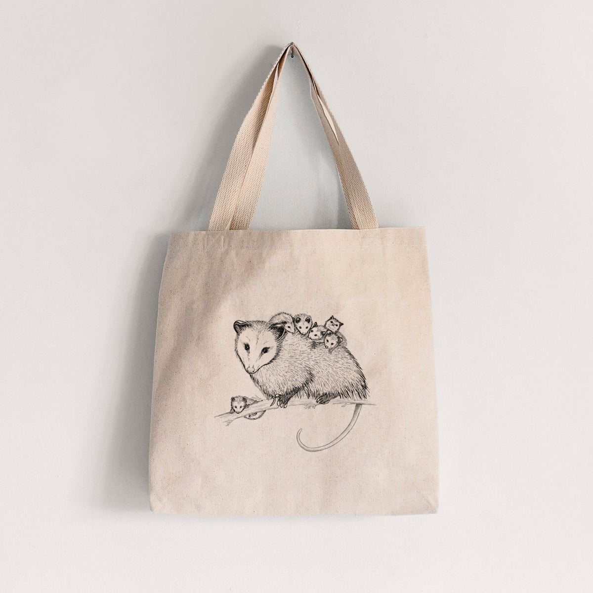 Mama Opossum with Babies - Tote Bag