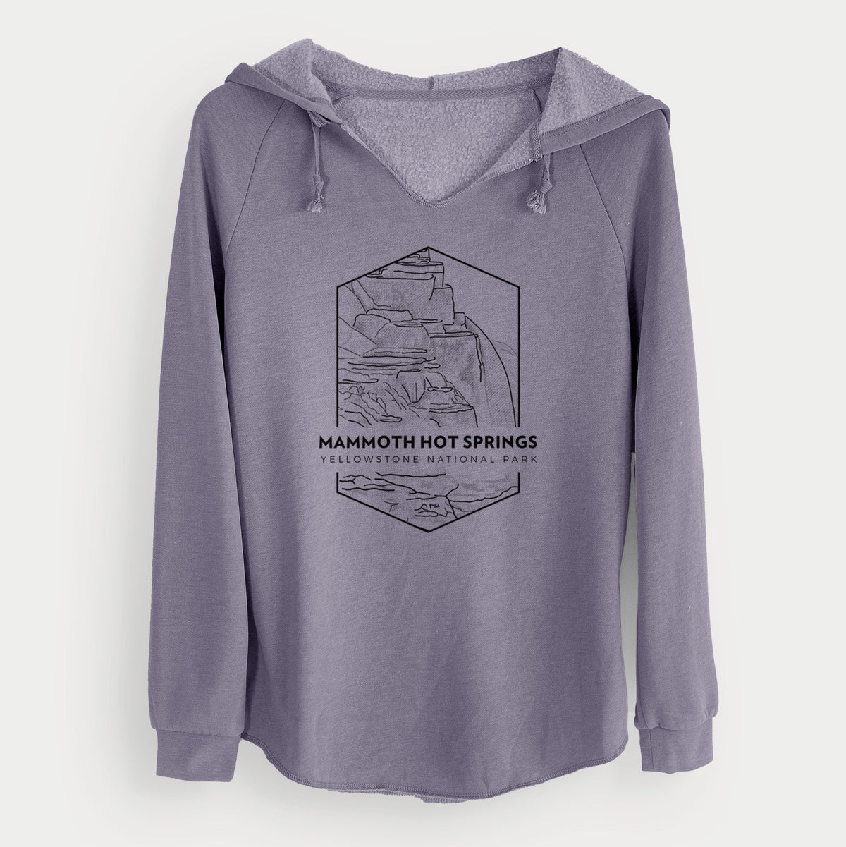 Mammoth Hot Springs - Yellowstone National Park - Cali Wave Hooded Sweatshirt