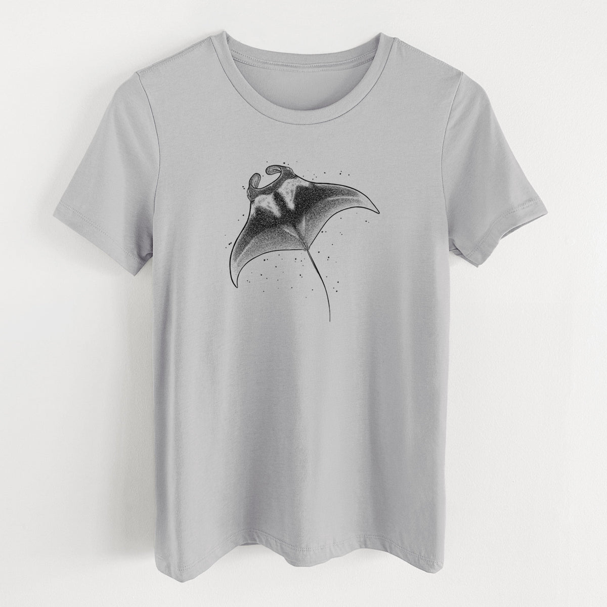 Reef Manta Ray - Women's Lightweight Relaxed Fit 100% Cotton Crewneck