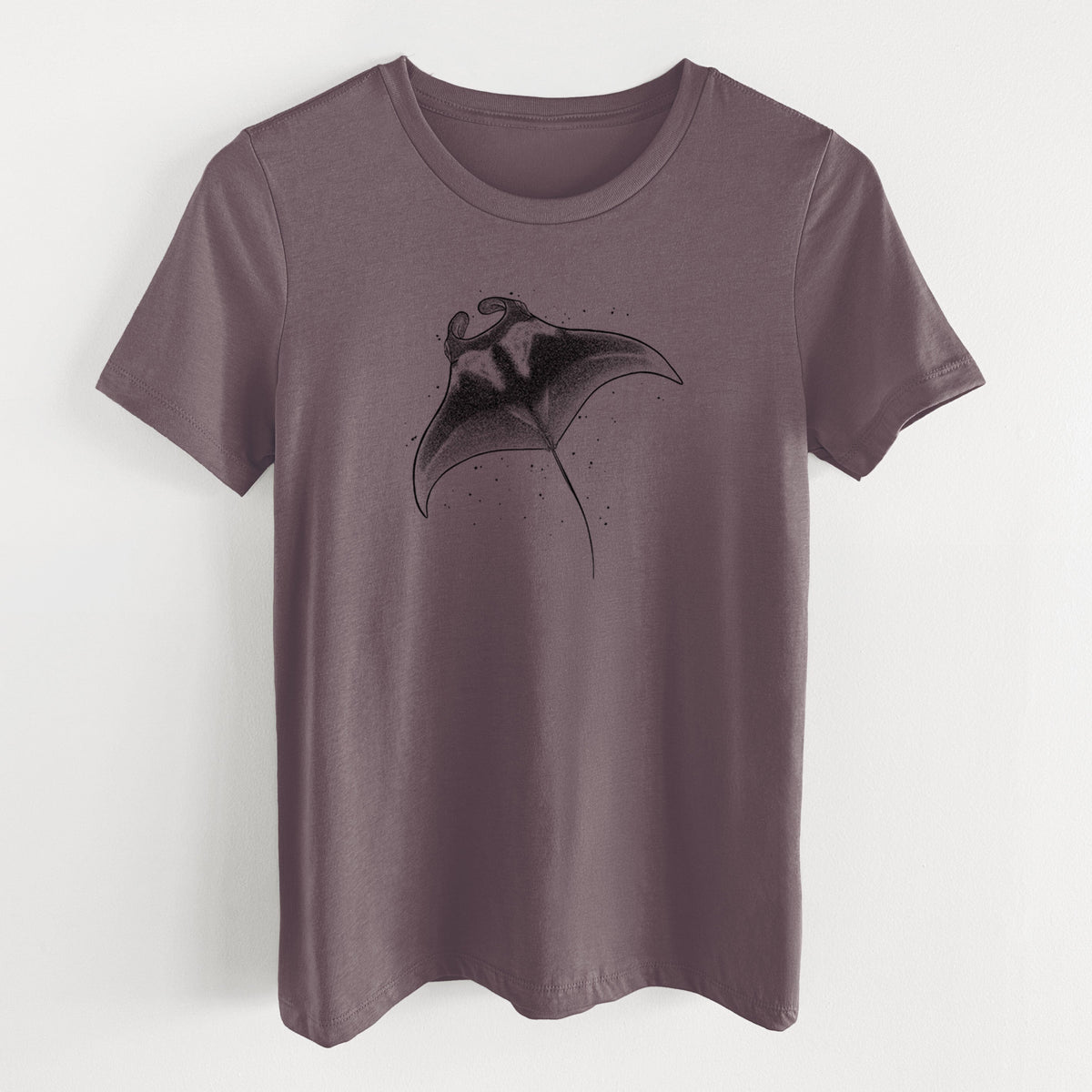 Reef Manta Ray - Women's Lightweight Relaxed Fit 100% Cotton Crewneck