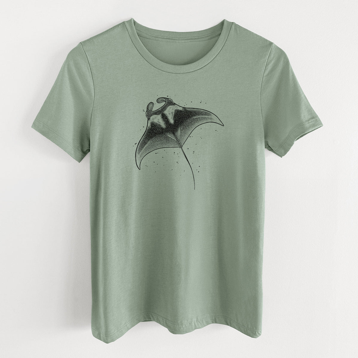 Reef Manta Ray - Women's Lightweight Relaxed Fit 100% Cotton Crewneck