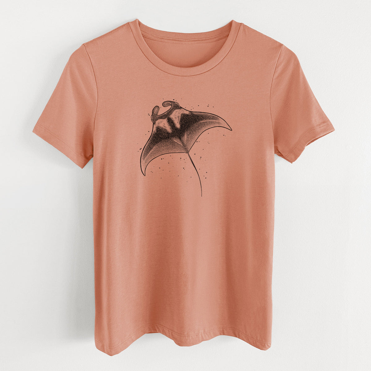 Reef Manta Ray - Women's Lightweight Relaxed Fit 100% Cotton Crewneck