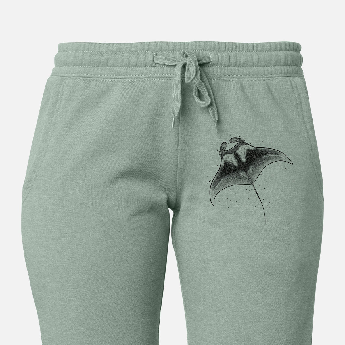 Reef Manta Ray - Ꮇonula alfredi - Women's Cali Wave Jogger Sweatpants