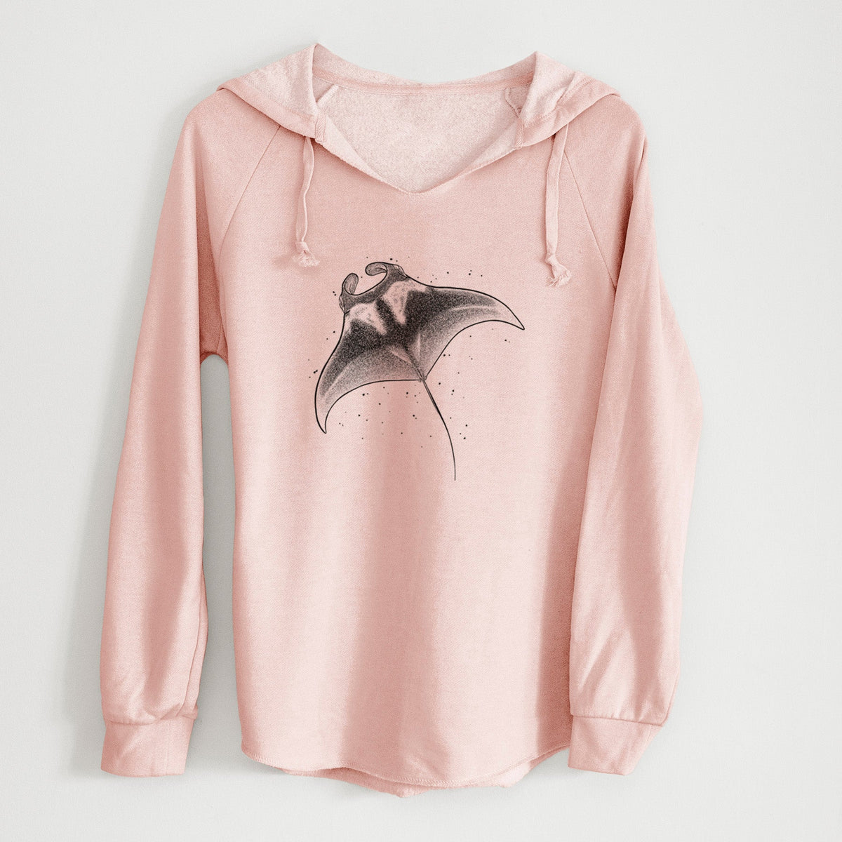 Reef Manta Ray - Ꮇonula alfredi - Cali Wave Hooded Sweatshirt
