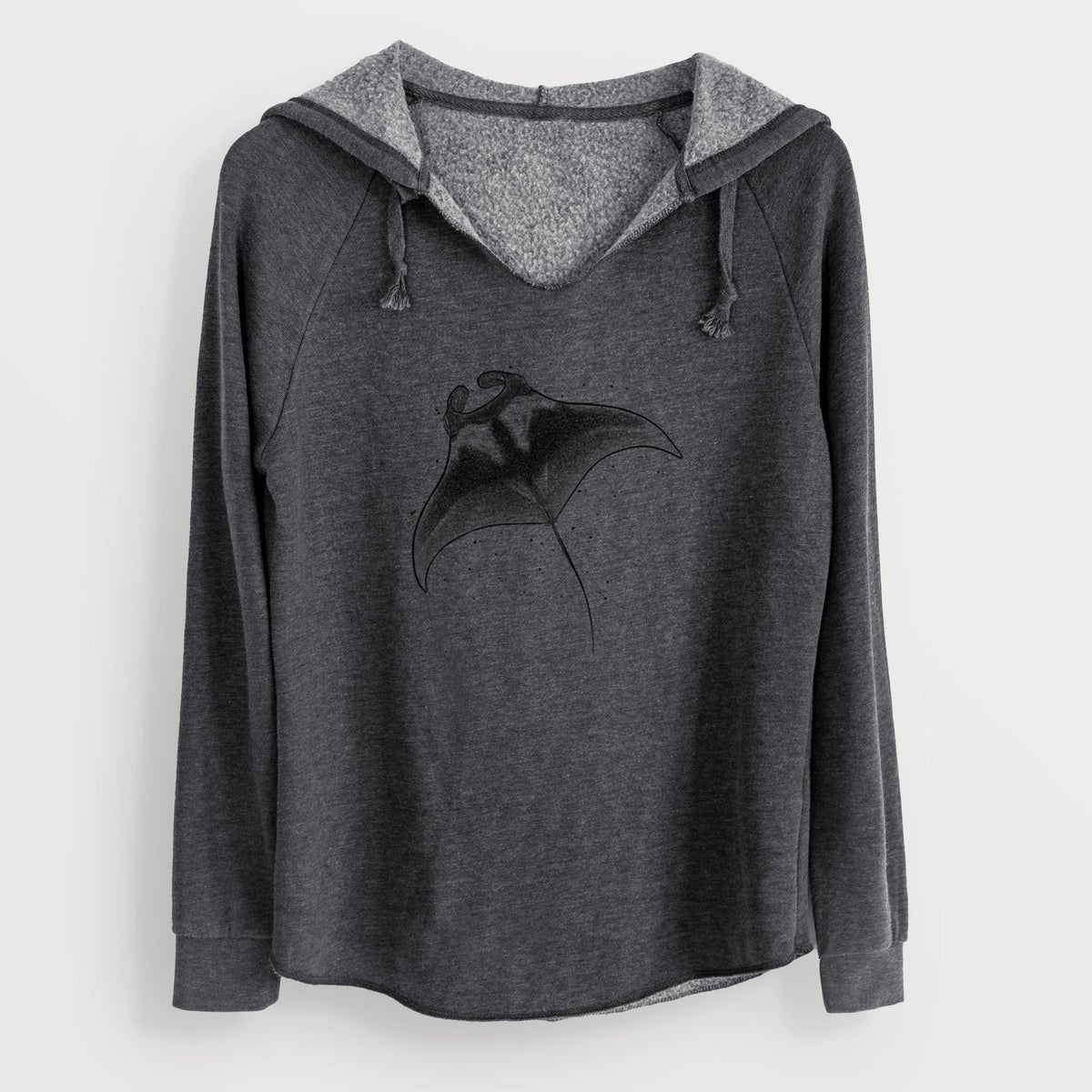 Reef Manta Ray - Ꮇonula alfredi - Cali Wave Hooded Sweatshirt