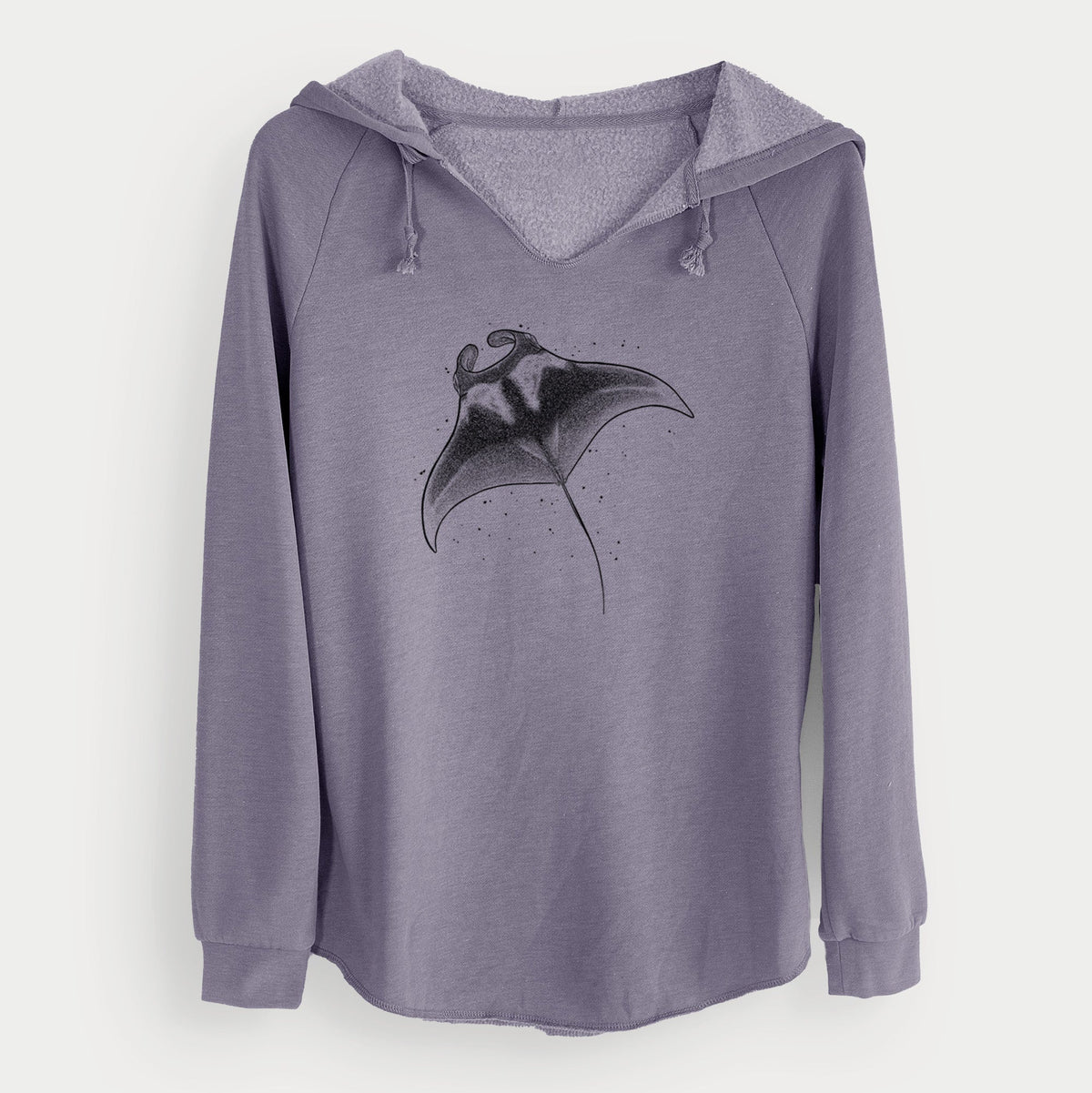 Reef Manta Ray - Ꮇonula alfredi - Cali Wave Hooded Sweatshirt