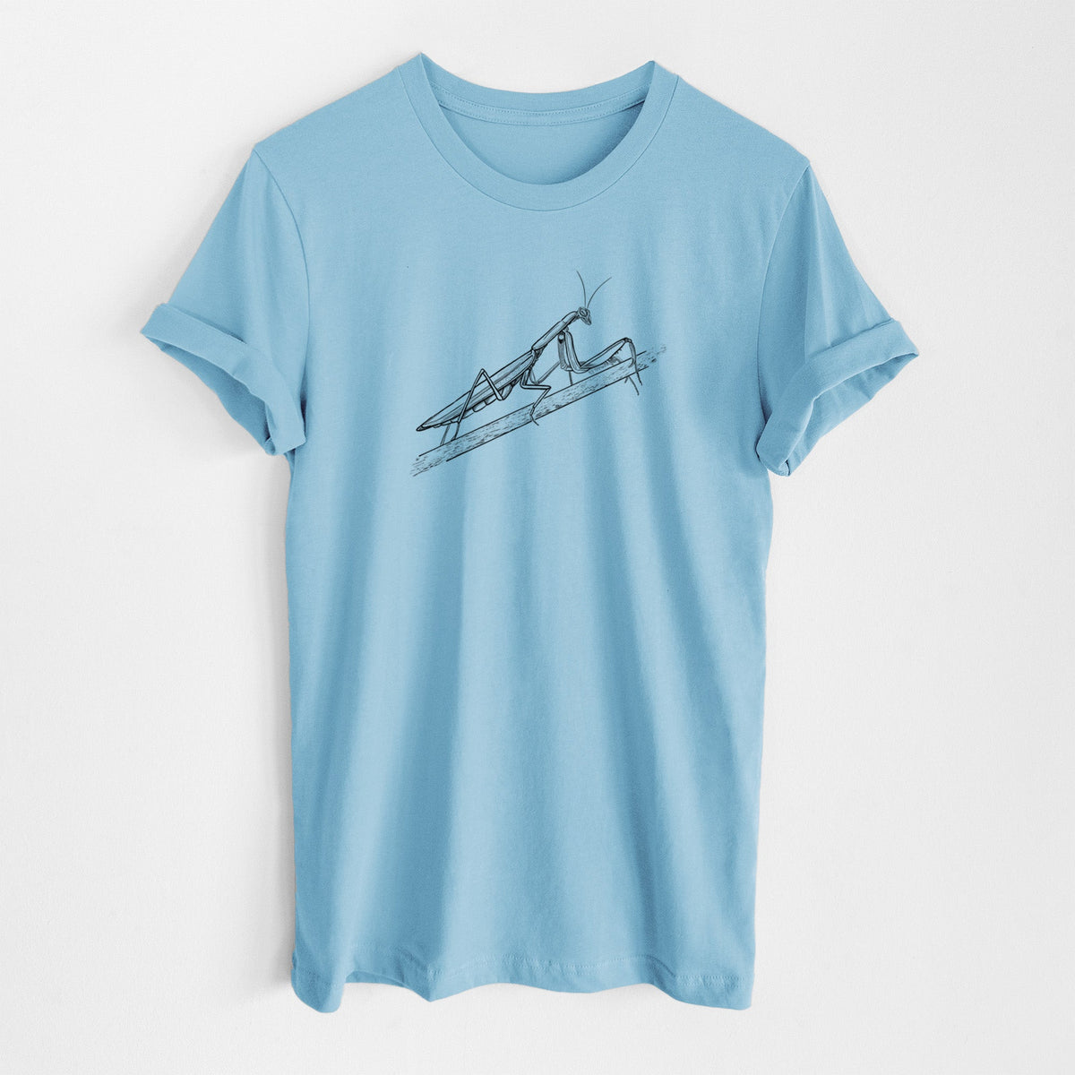 European Mantis - Mantis religiosa - Lightweight 100% Cotton Unisex Crewneck
