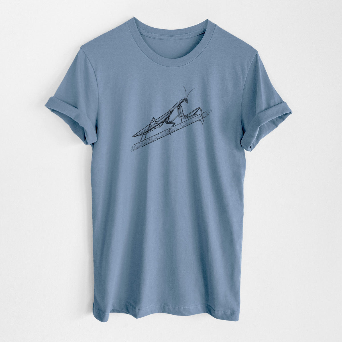European Mantis - Mantis religiosa - Lightweight 100% Cotton Unisex Crewneck