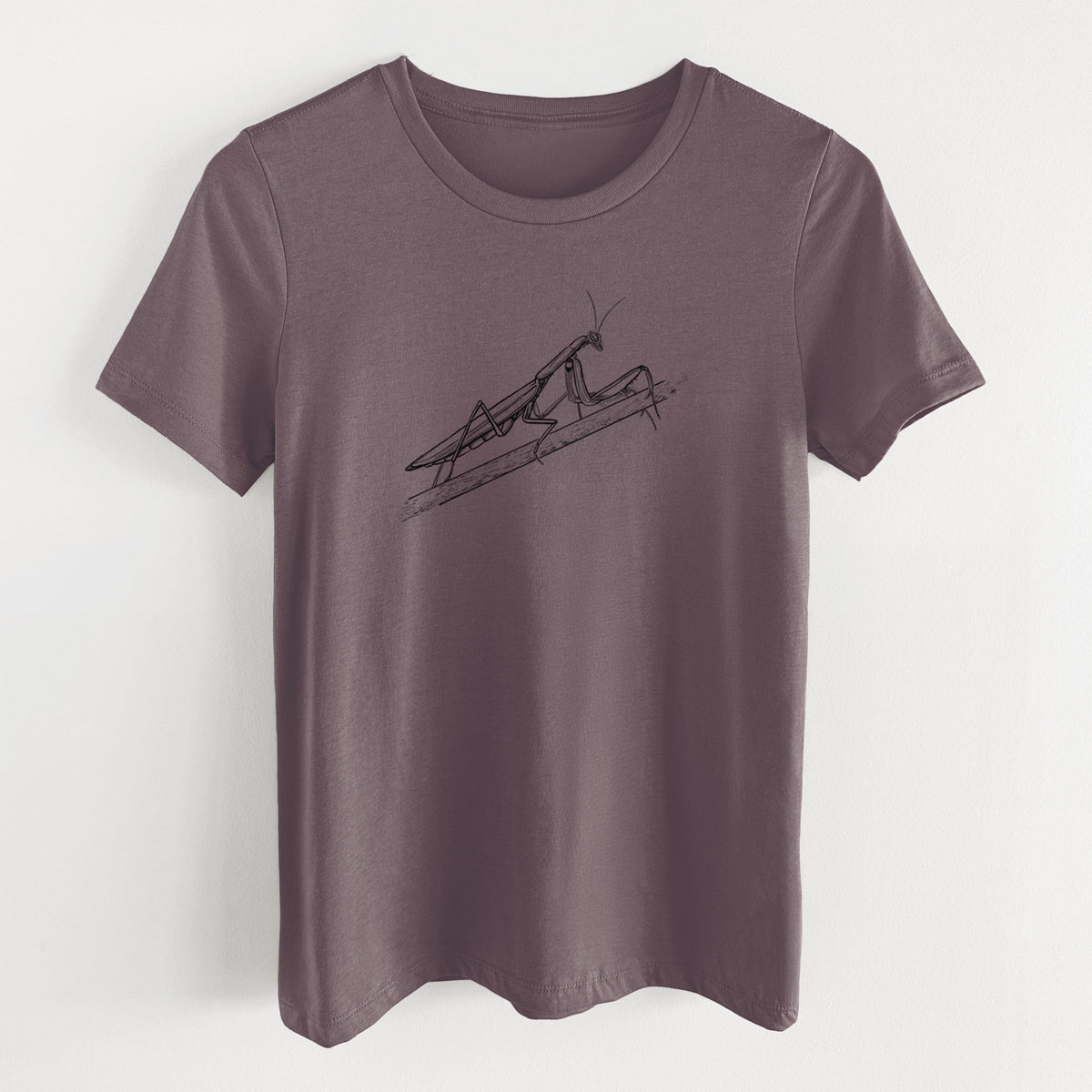 European Mantis - Mantis religiosa - Women's Lightweight Relaxed Fit 100% Cotton Crewneck