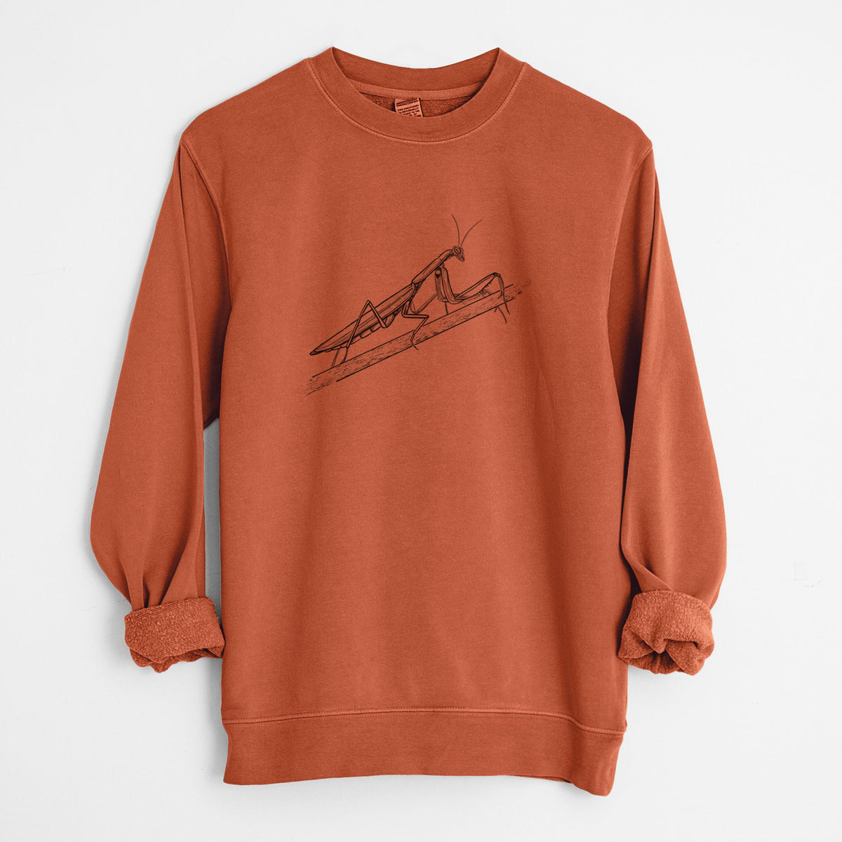 European Mantis - Mantis religiosa - Unisex Pigment Dyed Crew Sweatshirt