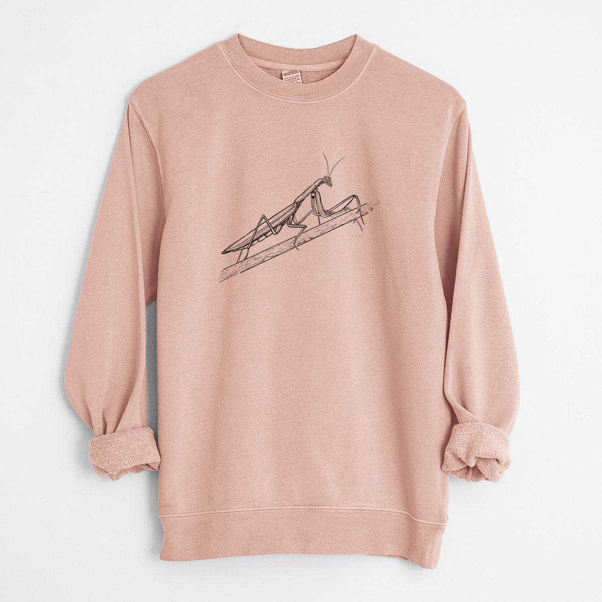 European Mantis - Mantis religiosa - Unisex Pigment Dyed Crew Sweatshirt