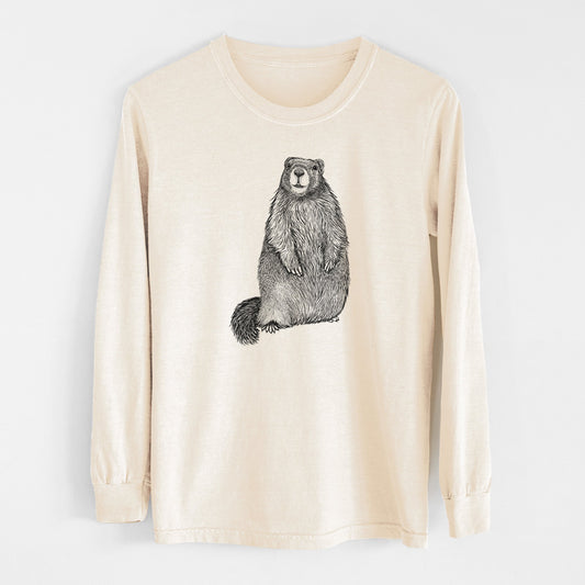 Yellow-bellied Marmot - Marmota flaviventris - Unisex Comfort Colors 100% Cotton Long Sleeve