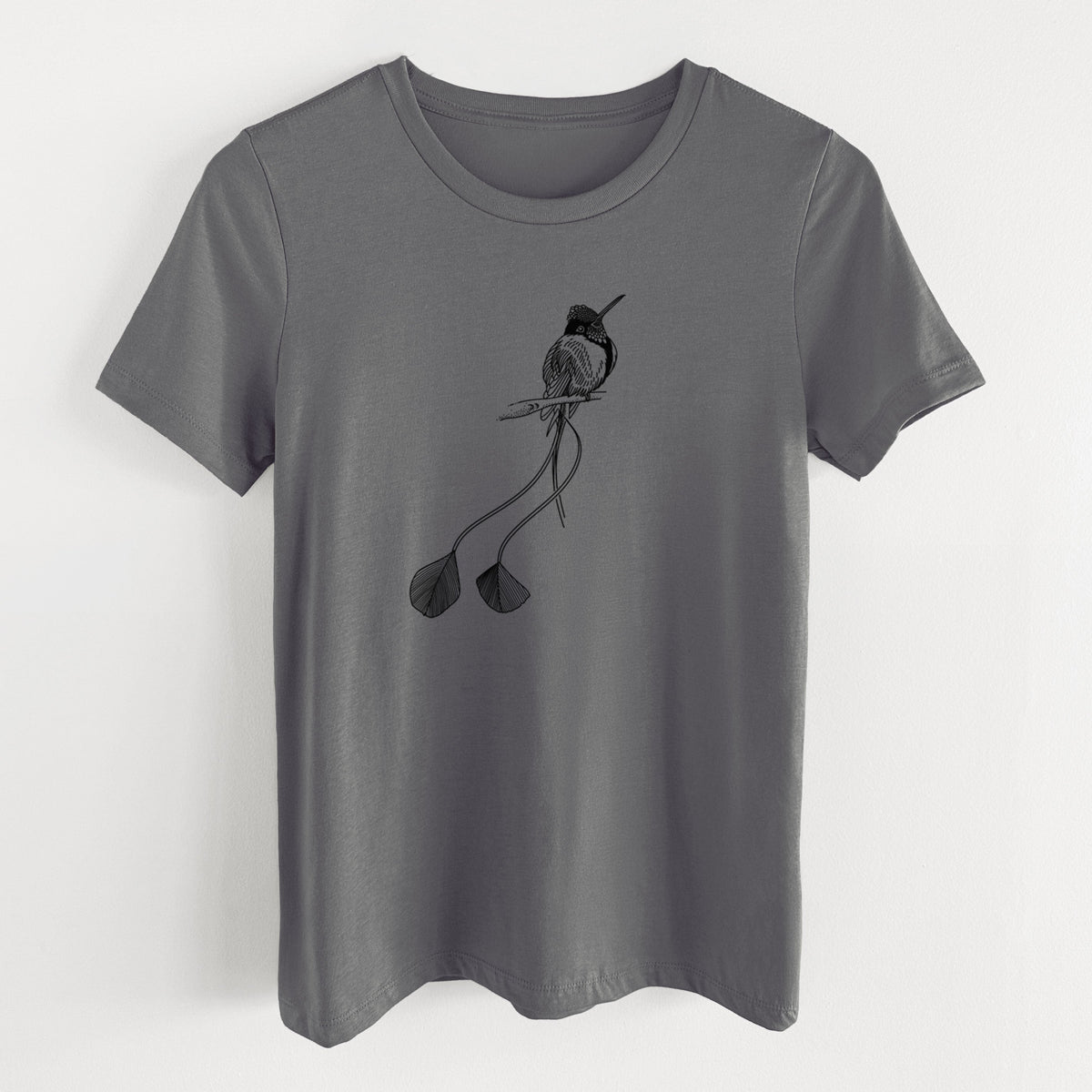 Marvelous Spatuletail Hummingbird - Women's Lightweight Relaxed Fit 100% Cotton Crewneck