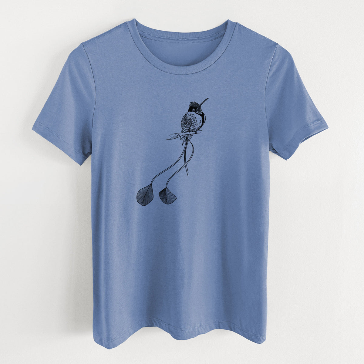 Marvelous Spatuletail Hummingbird - Women's Lightweight Relaxed Fit 100% Cotton Crewneck