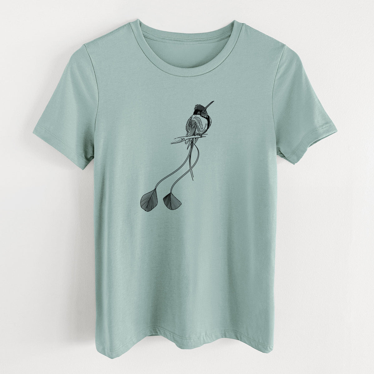 Marvelous Spatuletail Hummingbird - Women's Lightweight Relaxed Fit 100% Cotton Crewneck