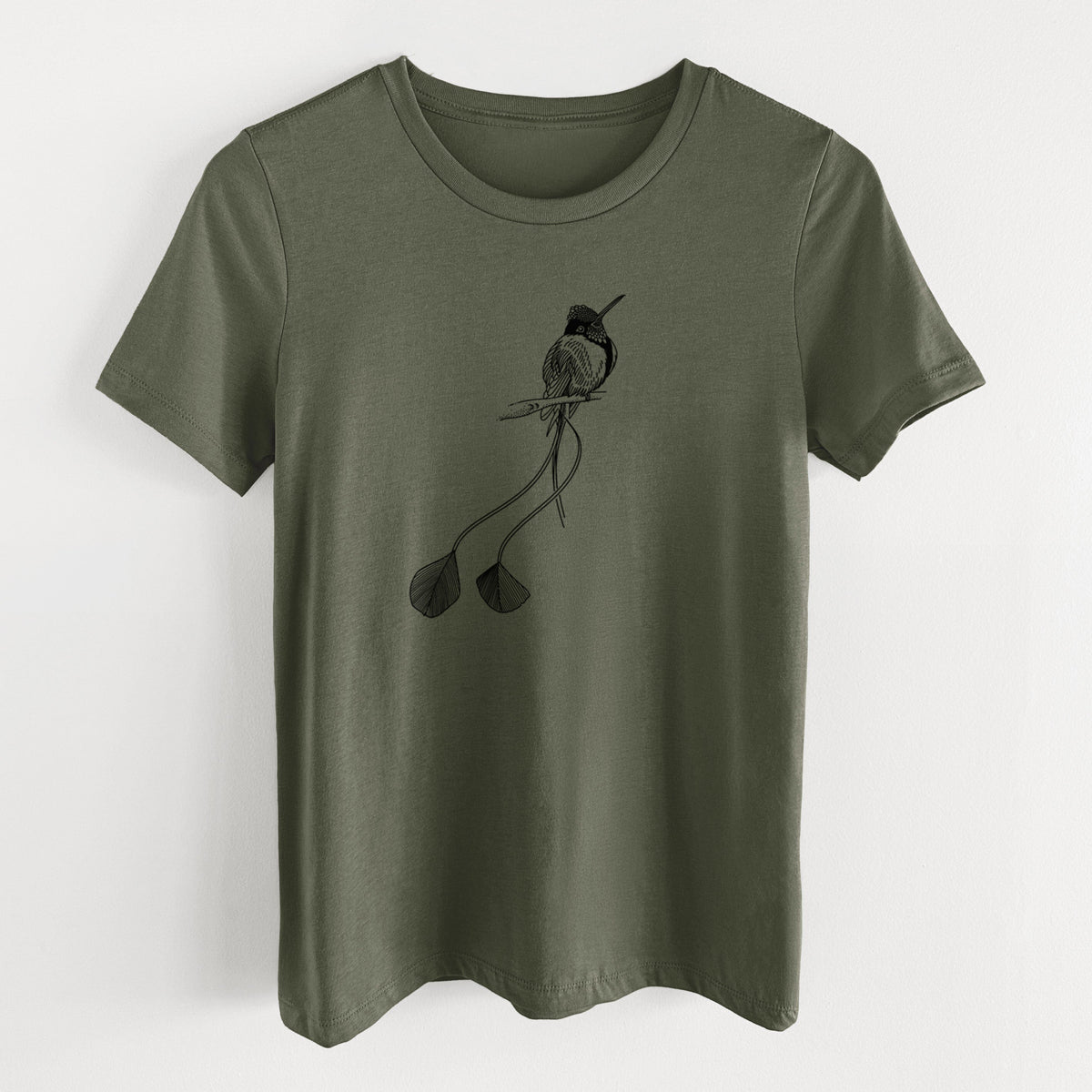 Marvelous Spatuletail Hummingbird - Women's Lightweight Relaxed Fit 100% Cotton Crewneck