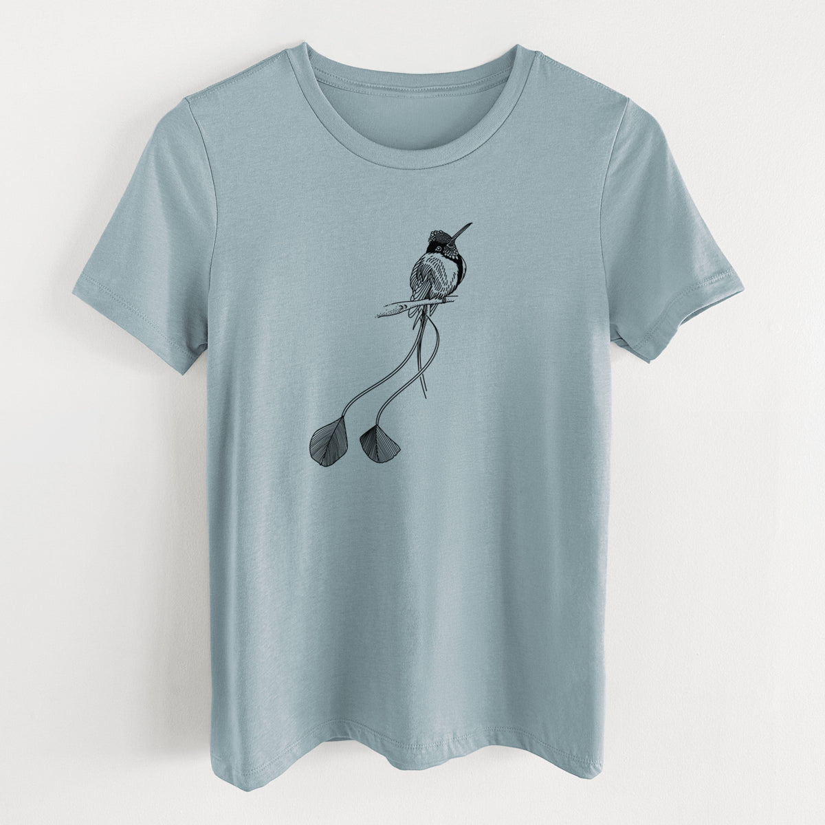 Marvelous Spatuletail Hummingbird - Women's Lightweight Relaxed Fit 100% Cotton Crewneck