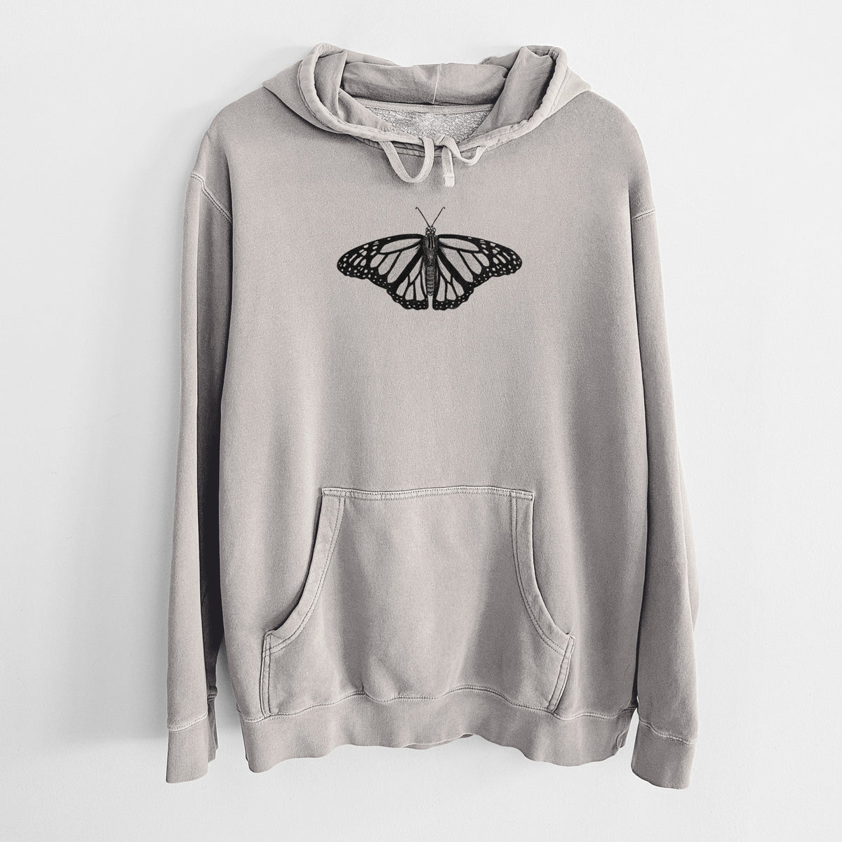 Danaus plexippus - Monarch Butterfly - Unisex Pigment Dyed Hoodie