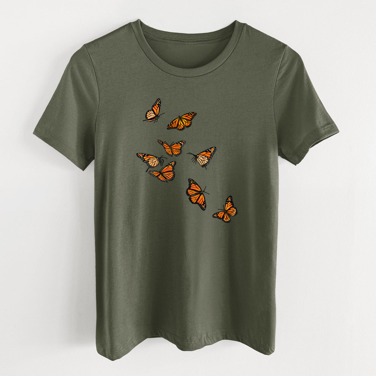 Monarch Migration - Women's Lightweight Relaxed Fit 100% Cotton Crewneck