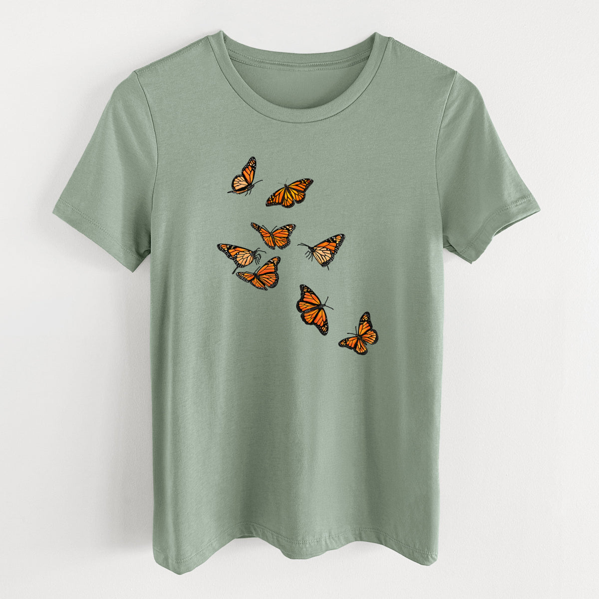 Monarch Migration - Women's Lightweight Relaxed Fit 100% Cotton Crewneck