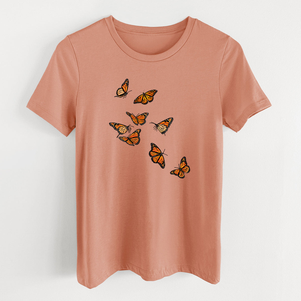Monarch Migration - Women's Lightweight Relaxed Fit 100% Cotton Crewneck
