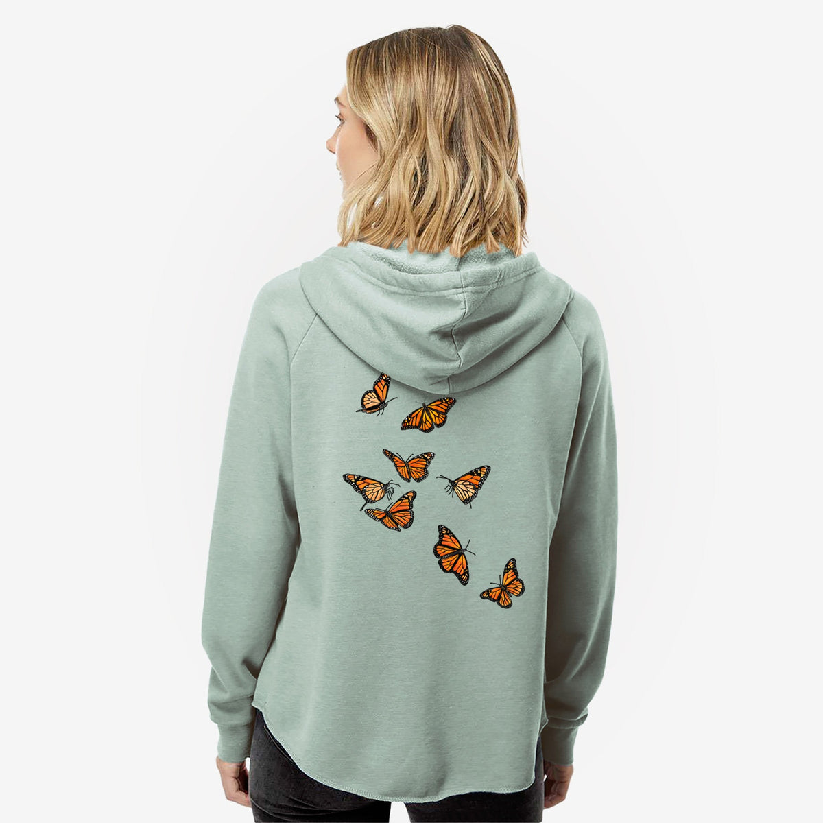 Monarch Migration - Women's Cali Wave Zip-Up Sweatshirt
