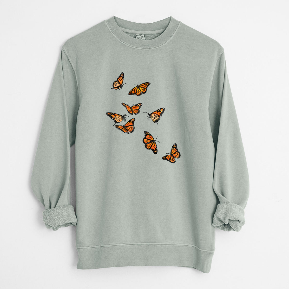 Monarch Migration - Unisex Pigment Dyed Crew Sweatshirt