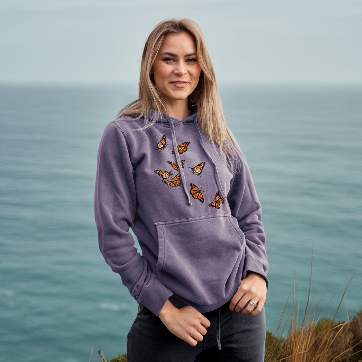 Monarch Migration - Unisex Pigment Dyed Hoodie