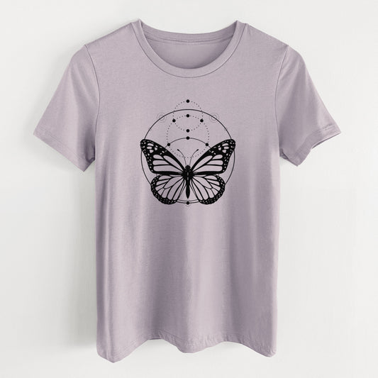 Monarch Symmetry - Women's Lightweight Relaxed Fit 100% Cotton Crewneck