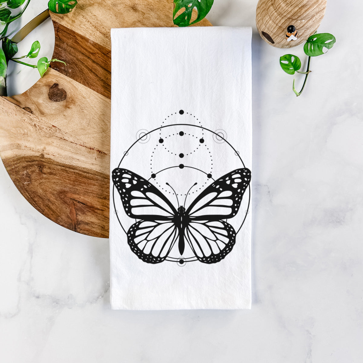 Monarch Symmetry Tea Towel