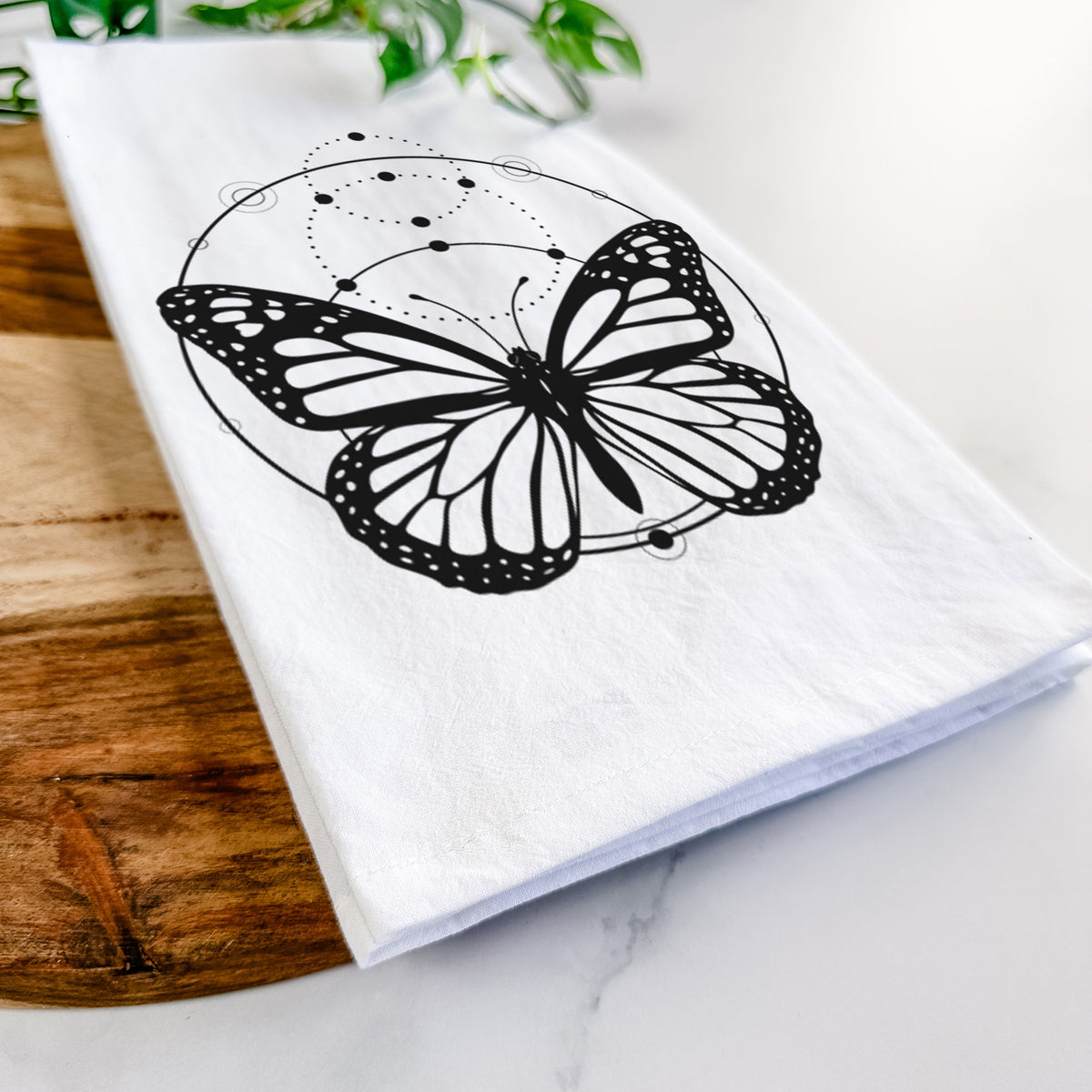 Monarch Symmetry Tea Towel