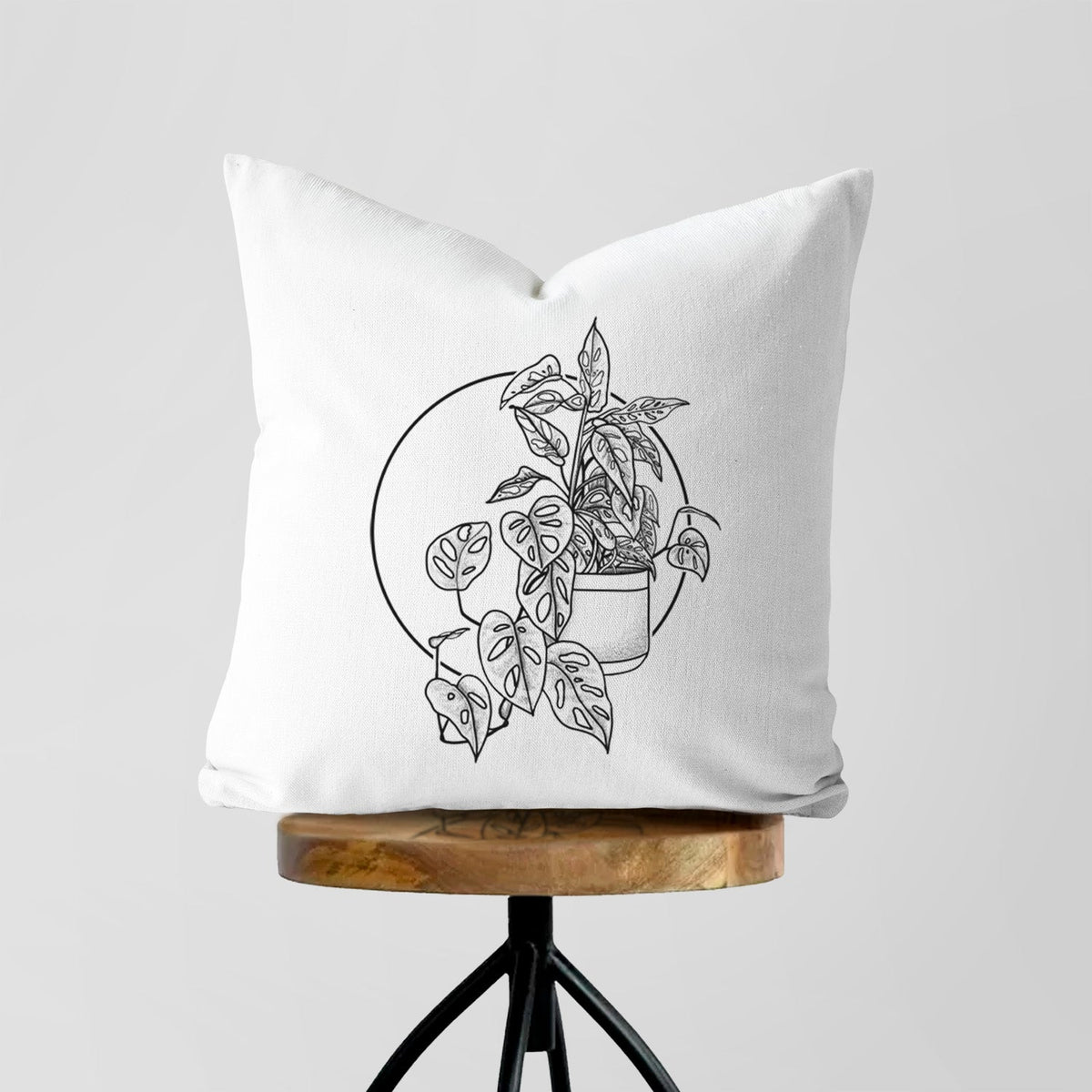 Monstera Adansonii - Throw Pillow Cover