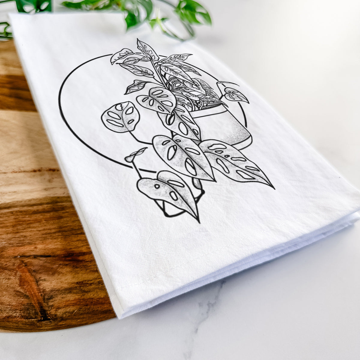 Monstera Adansonii Tea Towel