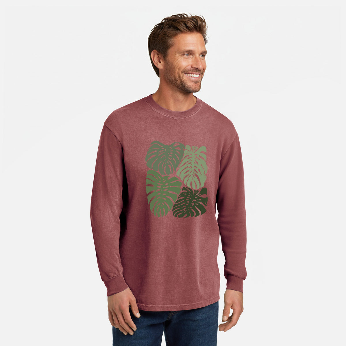 Monstera Vibes - Unisex Comfort Colors 100% Cotton Long Sleeve