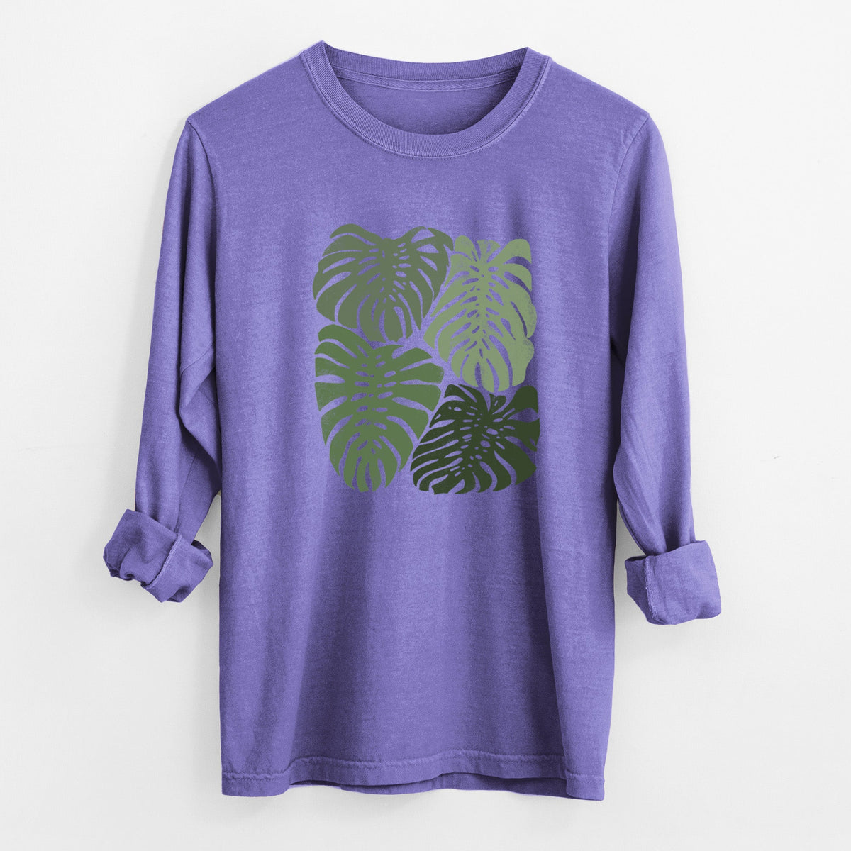 Monstera Vibes - Unisex Comfort Colors 100% Cotton Long Sleeve