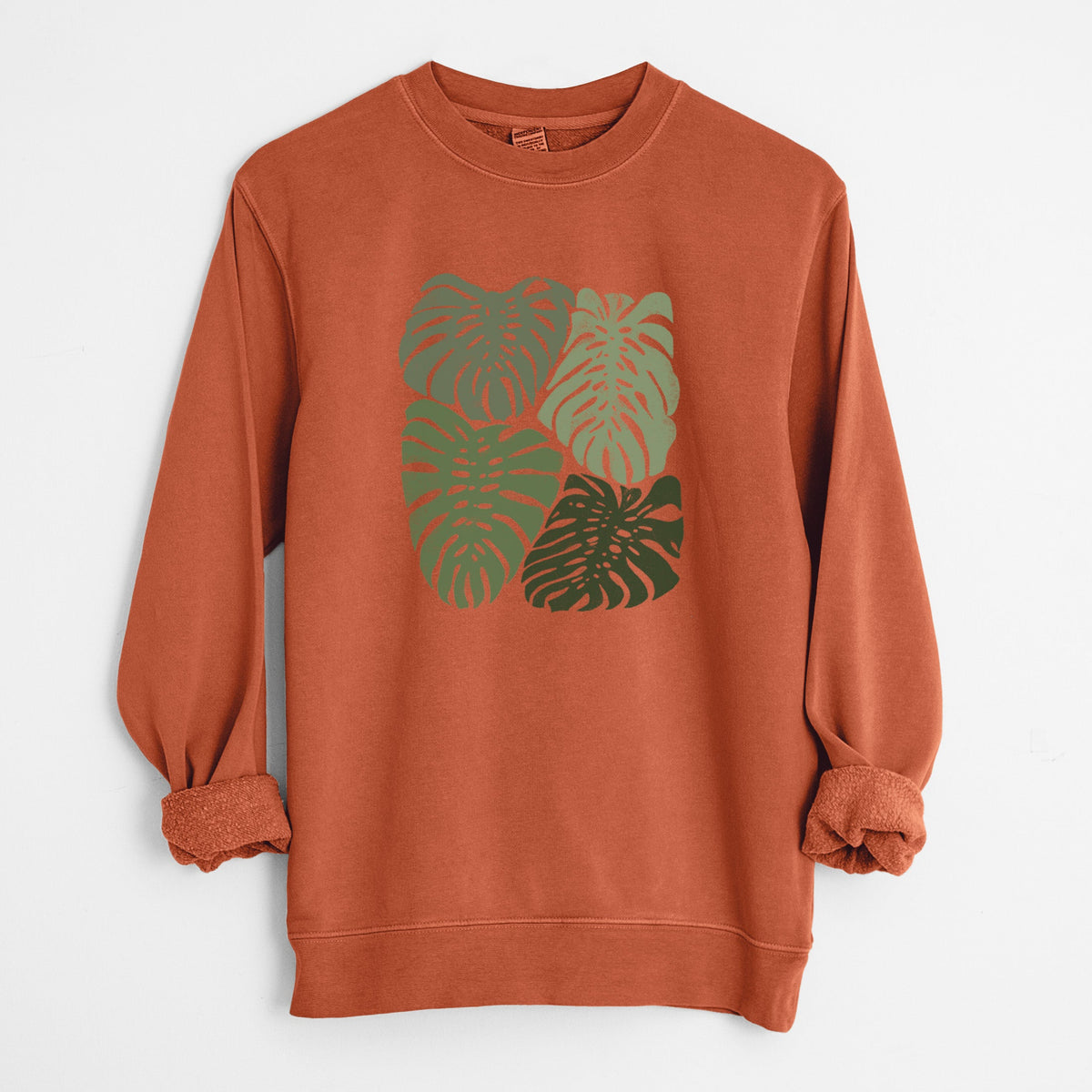 Monstera Vibes - Unisex Pigment Dyed Crew Sweatshirt