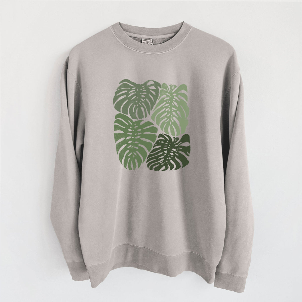 Monstera Vibes - Unisex Pigment Dyed Crew Sweatshirt