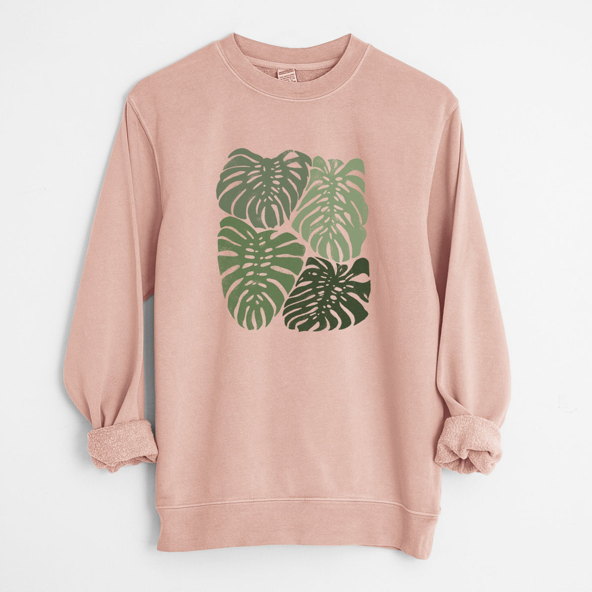 Monstera Vibes - Unisex Pigment Dyed Crew Sweatshirt