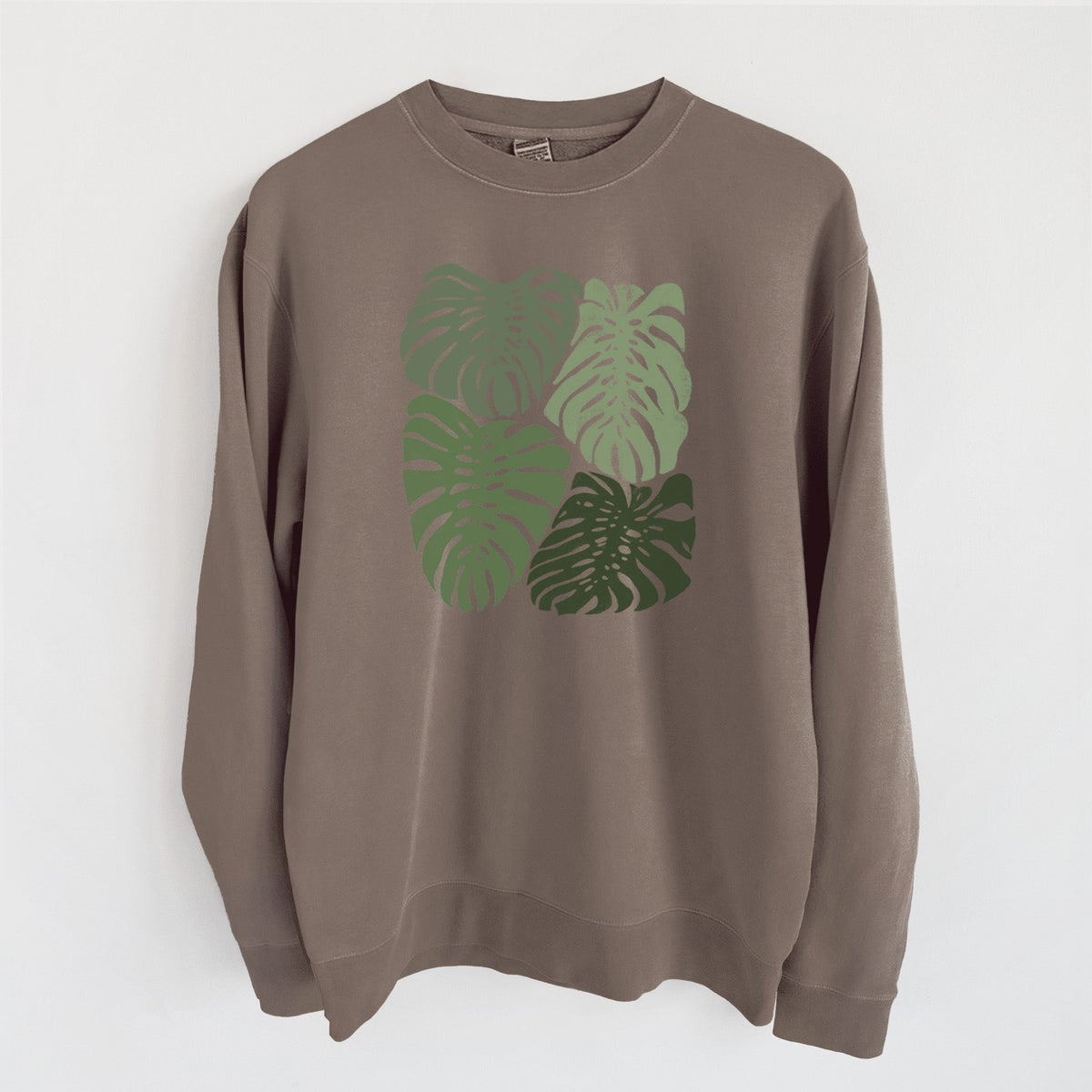 Monstera Vibes - Unisex Pigment Dyed Crew Sweatshirt