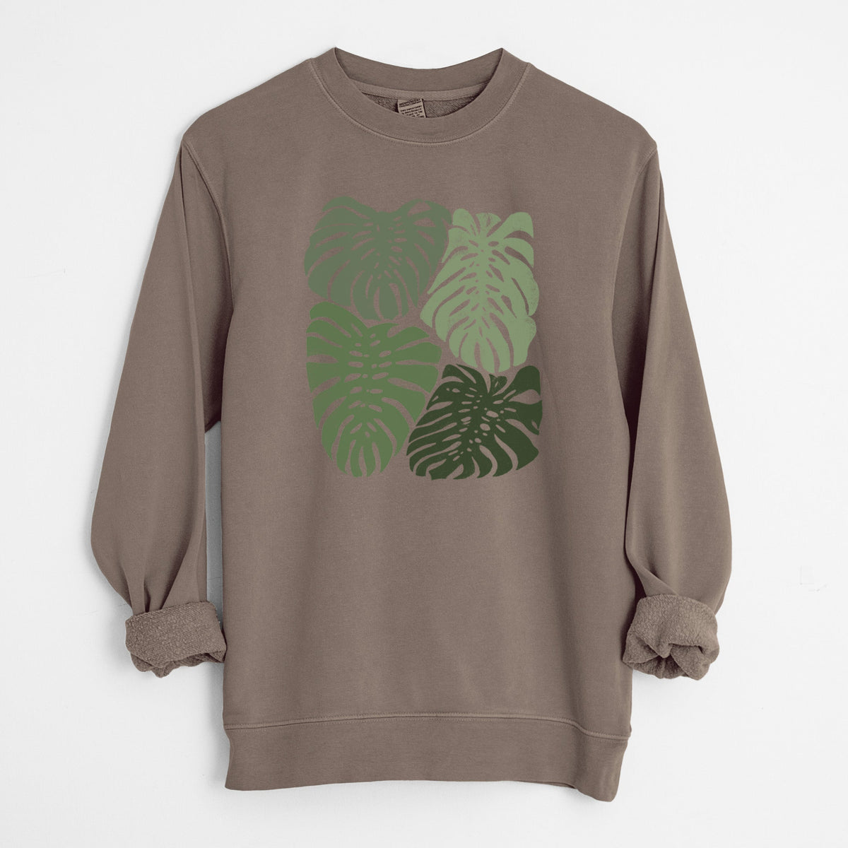 Monstera Vibes - Unisex Pigment Dyed Crew Sweatshirt